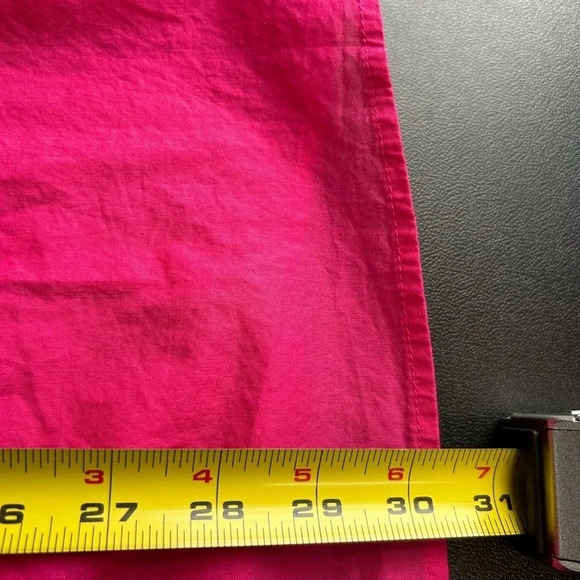 Woman Within Women's 2X (26/28) Pin Tuck Hot Pink Top Cotton Colorful Altered - Picture 8 of 12